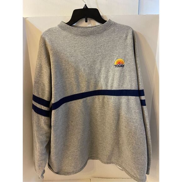 NBC Experience "Today" sweatshirt Xl gray Cotton Blend Rainbow Logo - Picture 1 of 8